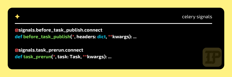 Celery signals